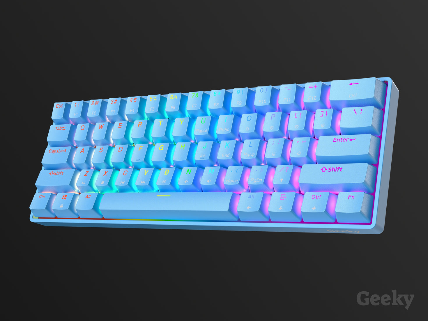 Gkos Keyboard GK61 Gaming Keyboard - US Layout – Geeky