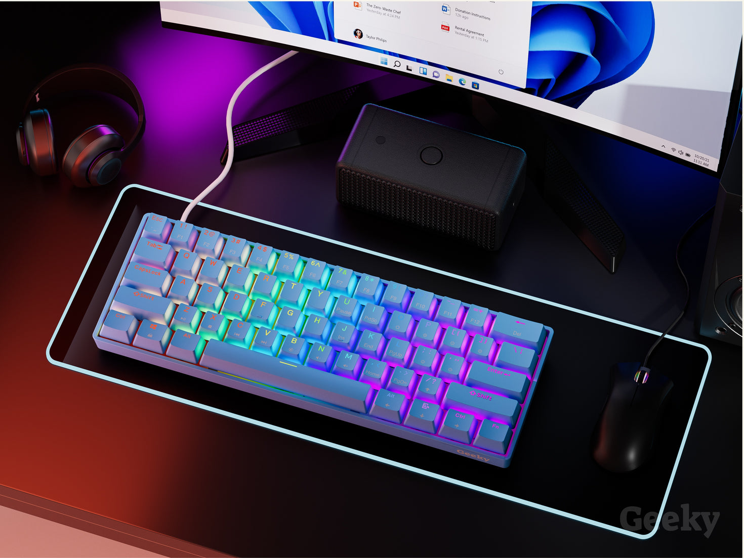 Gkos Keyboard GK61 Gaming Keyboard - US Layout – Geeky