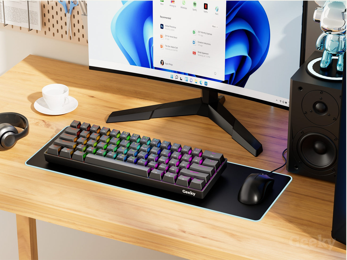 Gkos Keyboard GK61 Gaming Keyboard - US Layout – Geeky