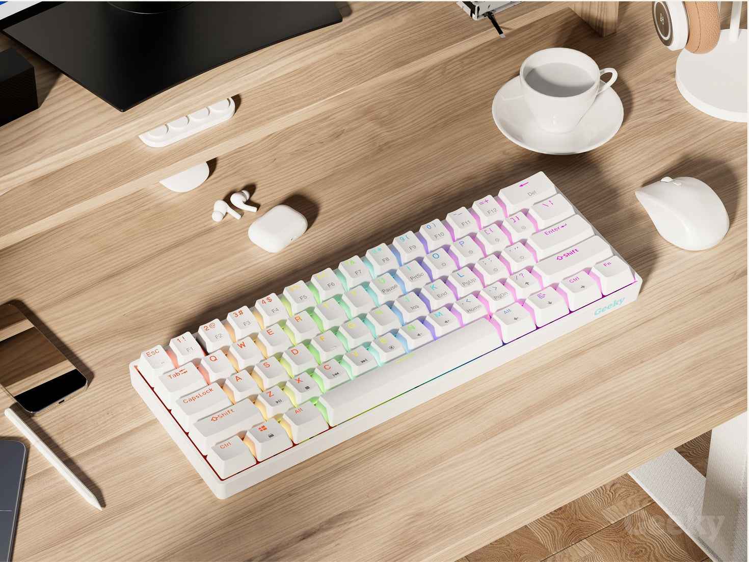 Gkos Keyboard GK61 Gaming Keyboard - US Layout – Geeky