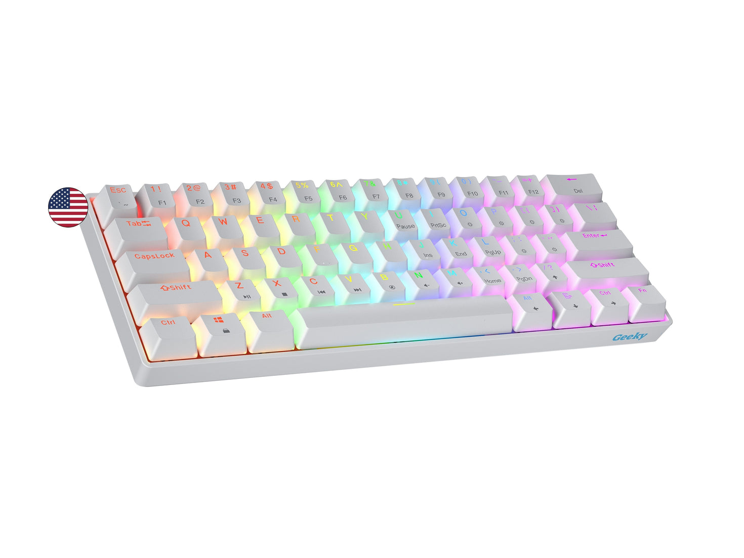 Gkos Keyboard GK61 Gaming Keyboard - US Layout – Geeky